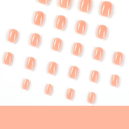 Mouyouglow 24 Stück Press on Nails Kurz,Squared Oval Einfarbig Nude Pink Fake Nails Full Cover Kunstnägel Mit Nagelkleber,Squoval Blush Rosa Solid Color Acryl Künstliche Fingernägel Für Frauen