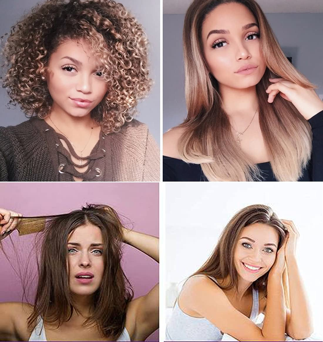 Gold Label Professional Brazilian Keratin Blowout Hair Treatment Super Enhanced Formula Specifically Designed for Coarse, Curly, Black, African, Dominican, and Brazilian Hair Types 240Ml