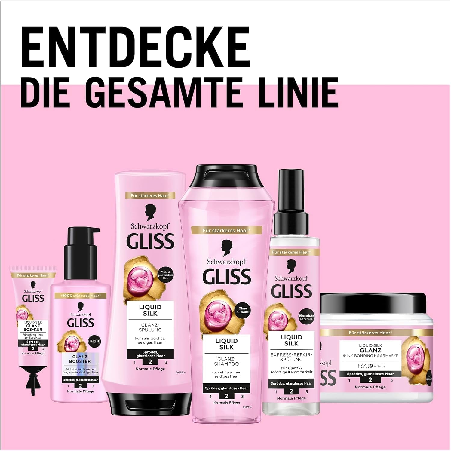 GLISS Glanz Booster Haarserum (100 Ml), Haarpflege Für Brillanten Glanz, Leave in Haarpflege & Gliss Night Elixier Ultimate Repair (100 Ml), Haarserum Regeneriert Geschädigtes Haar Im Schlaf