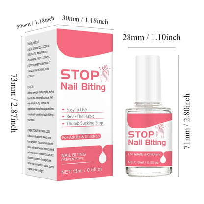 Stop Nägelkauen Nagellack - Daumenlutschen Stop Nails Polish - anti Nagelkauen,No Bite Nagellack Für Erwachsene Und Kinder,Gegen Fingernägel Beißen - Schnelle Und Einfache Anwendung (1PCS, One Size)