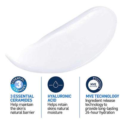 Cerave Körperlotion Mit Pumpspender, Für Trockene Bis Sehr Trockene Haut, Feuchtigkeitscreme Hyaluron Und 3 Essenziellen Ceramiden, Geeignet Bei Neurodermitis, 236 Ml