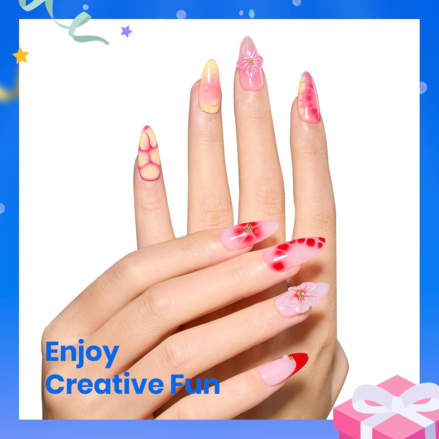 Beetles Blooming Gel, 15 Ml, Klarer Uv-Nagellack Für Nailart-Design, Blumen-Gel-Nagellack Zum Auftragen Von Effekten Beim Nageldesign, Maniküre, Geschenk Für Frauen