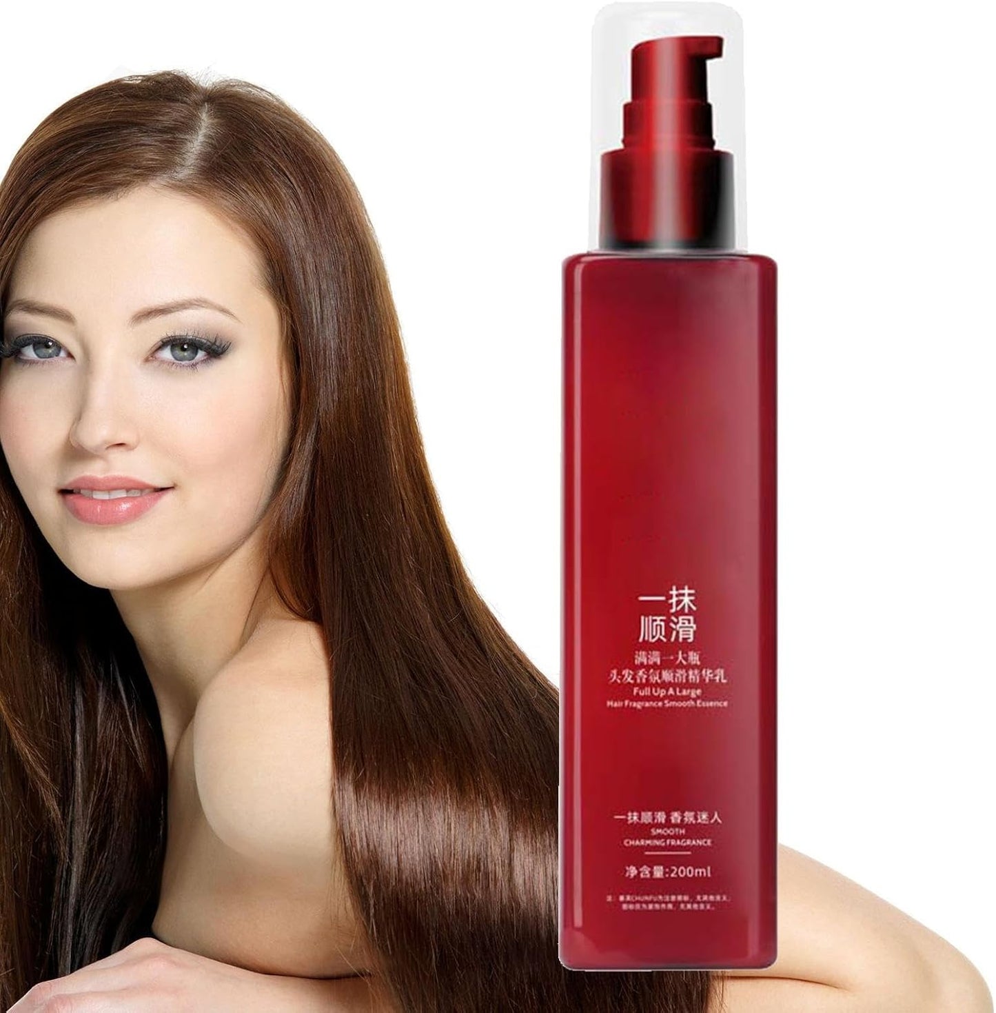 Anti-Frizz-Haarseren - Natürlich Duftende Pflanzenextrakte Haarreparaturseren - 200 Ml Haarreparaturseren Mit Praller Feuchtigkeitsessenz, Nährender Haaressenz, Frizz-Control-Haarpflege