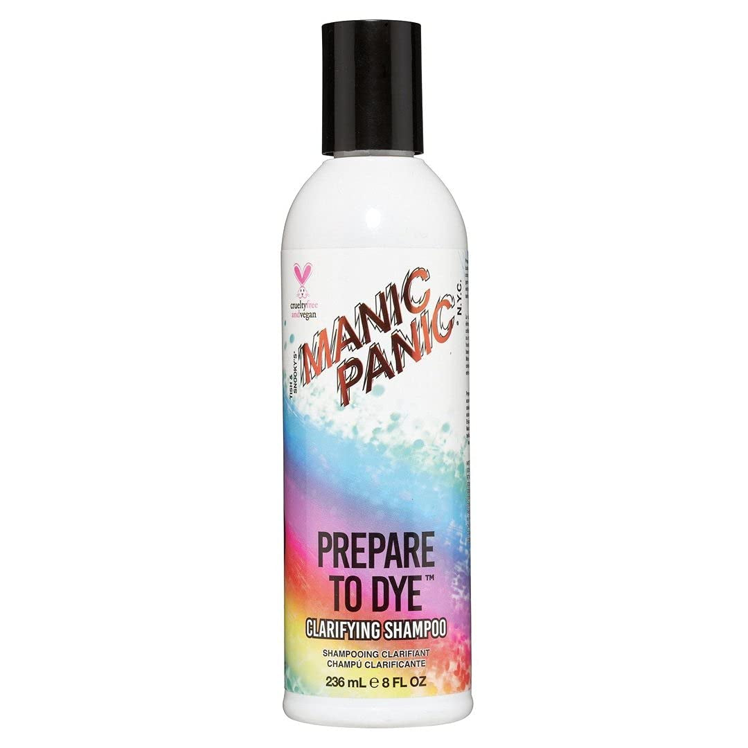 Manic Panic – Prepare to Dye Klärendes Shampoo, Vegan, Tierversuchsfrei, Vorwäsche Vor Dem Färben, Bereitet Das Haar Auf Die Farbe Vor, 236 Ml