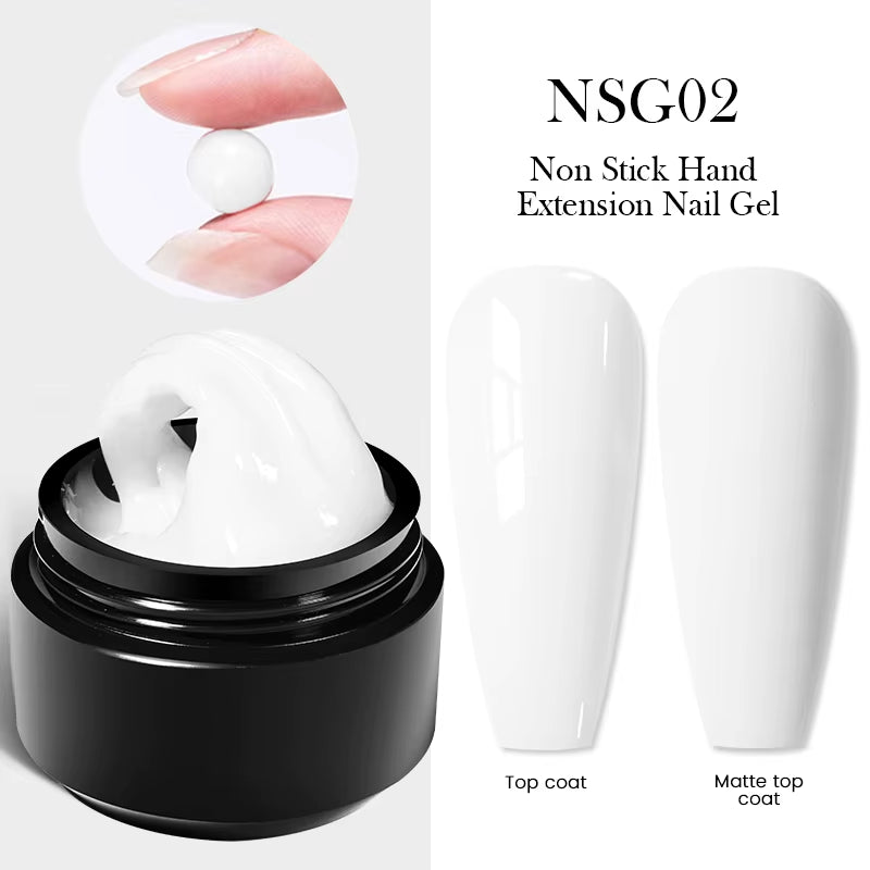 30Ml Glitter Pink Hard Jelly Nail Extension Gel Nail Polish Milky White Clear Color Soak off UV Construction Gel