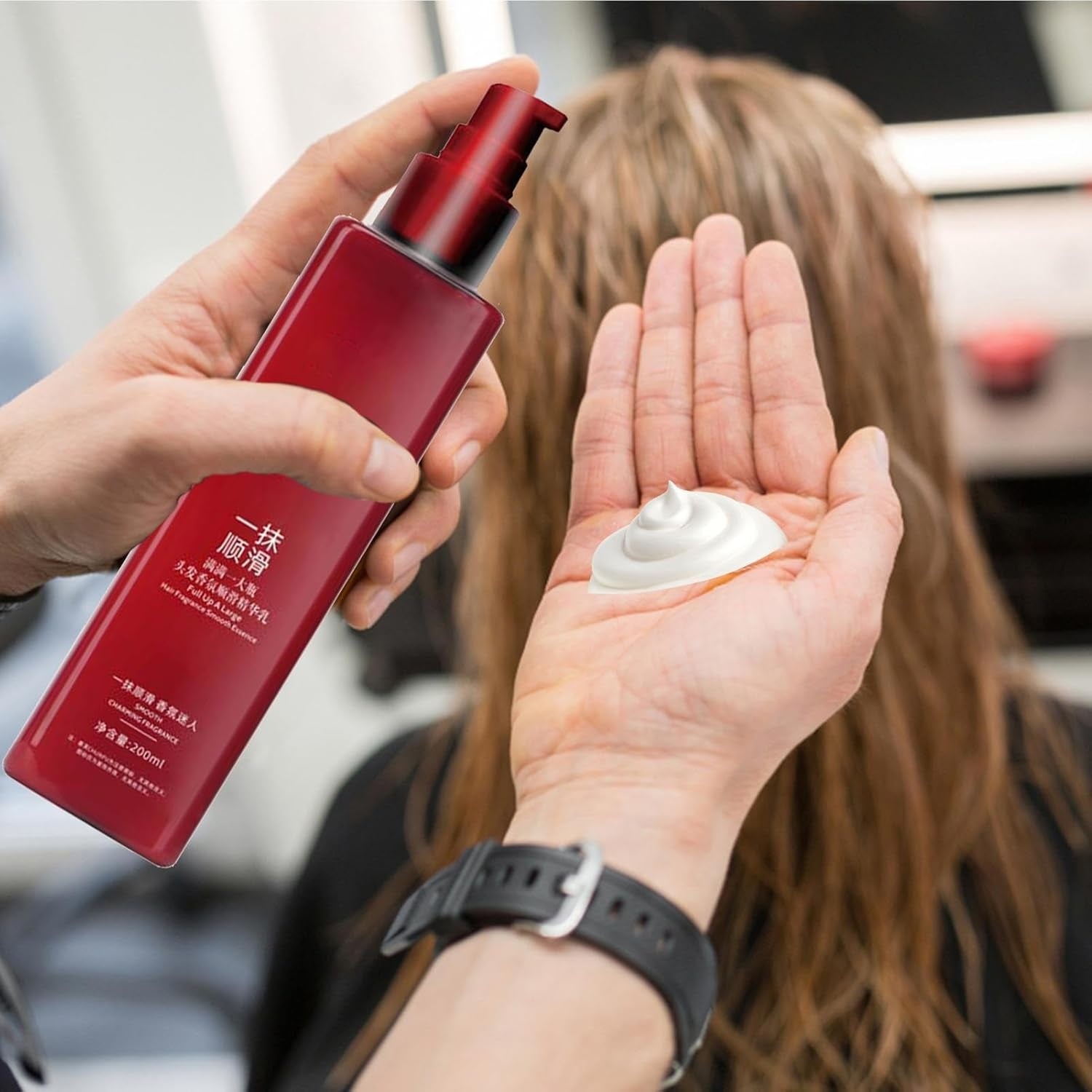 Anti-Frizz-Haarseren - Natürlich Duftende Pflanzenextrakte Haarreparaturseren - 200 Ml Haarreparaturseren Mit Praller Feuchtigkeitsessenz, Nährender Haaressenz, Frizz-Control-Haarpflege