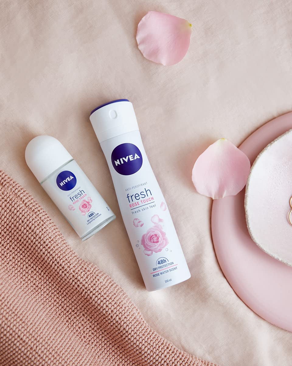NIVEA Rose Touch 48 H Antitranspirant Im Kugel Für Damen 50 Ml