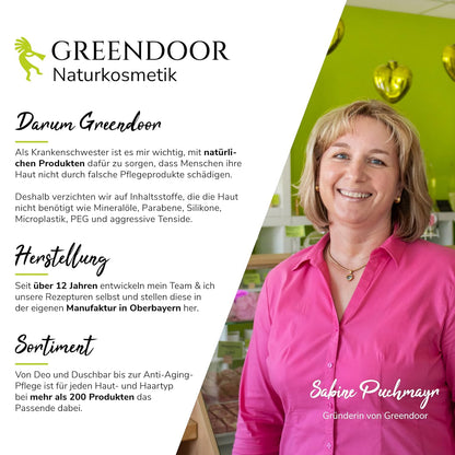 GREENDOOR Bio Shampoo Bar SPARSET HARMONY Honig & Rose 2 X 75G, Festes Haarshampoo Natürlich Ohne Sulfate, Naturkosmetik Mit Aloe Vera, Natur Haar-Pflege Haare