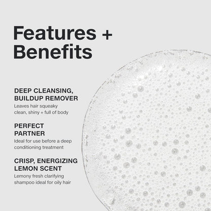 Paul Mitchell Shampoo Two - Clarifying Shampoo Reinigt Fettiges Haar Und Fettige Kopfhaut, Tiefenreinigung Für Die Haare in Salon-Qualität, 300 Ml