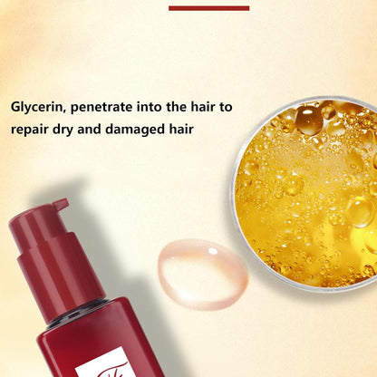 Anti-Frizz-Haarseren - Natürlich Duftende Pflanzenextrakte Haarreparaturseren - 200 Ml Haarreparaturseren Mit Praller Feuchtigkeitsessenz, Nährender Haaressenz, Frizz-Control-Haarpflege