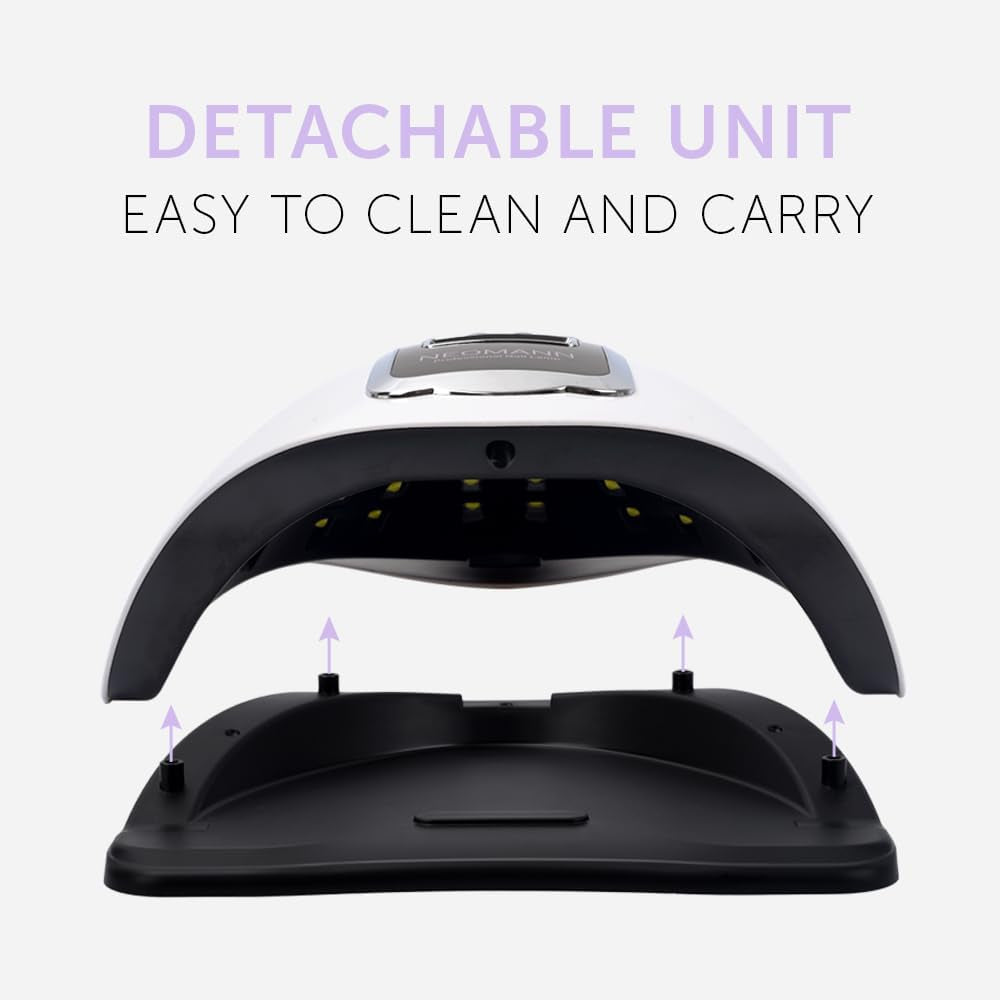 NEOMANN UV Lampe Für Gelnägel - 280 Watt & 66 Lampen, Professionelle LED Lampe Nägel,Schneller Nageltrockner, 4 Timer Einstellungen - LED Nagellampe, Nagellack UV Lampe