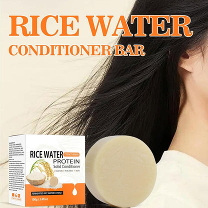 Reisshampoo Bar, Reiswasser Shampoo Bars, Rice Water for Hair Shampoo Bar, 2 in 1 Reiswasser-Shampoo- Und Conditioner-Riegel, Anti-Haarausfall Reis Shampoo Bar, Für Haarwachstum & Stärkung