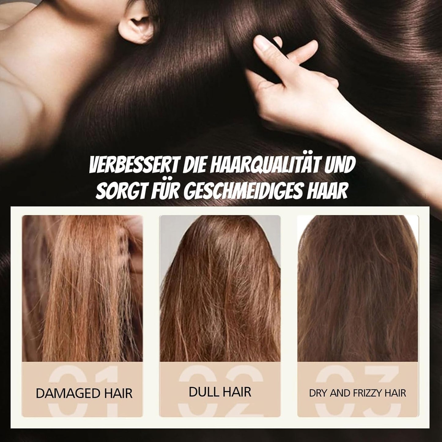 Reiswasser Shampoo- Und Conditioner 2-In-1 - Fester Shampoo Bar Für Trockenes Und Geschädigtes Haar, anti Spliss Frizz, Rice Water, 100G