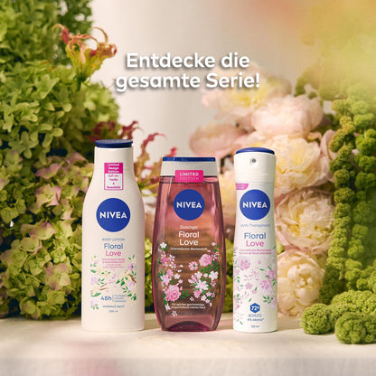 NIVEA Deo Spray Floral Love Limited Edition, Deodorant Mit 72H Anti-Transpirant-Schutz, Antitranspirant Mit Einer Duftkomposition Aus Orientalischen Blüten (150 Ml)