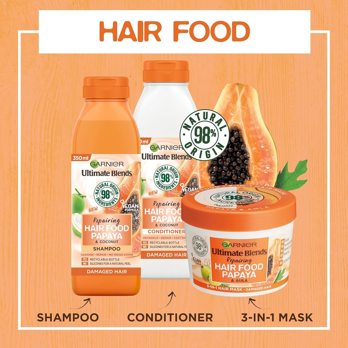 Garnier Ultimate Blends Haar, 390 Milliliter