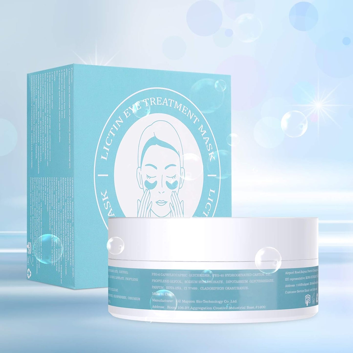 Lictin 30 Paar Collagen Augenpads Eye Pad Mask Gegen Augenringe anti Aging Augenpflege Eye Mask Feuchtigkeit Spendende anti Falten Eye Pad