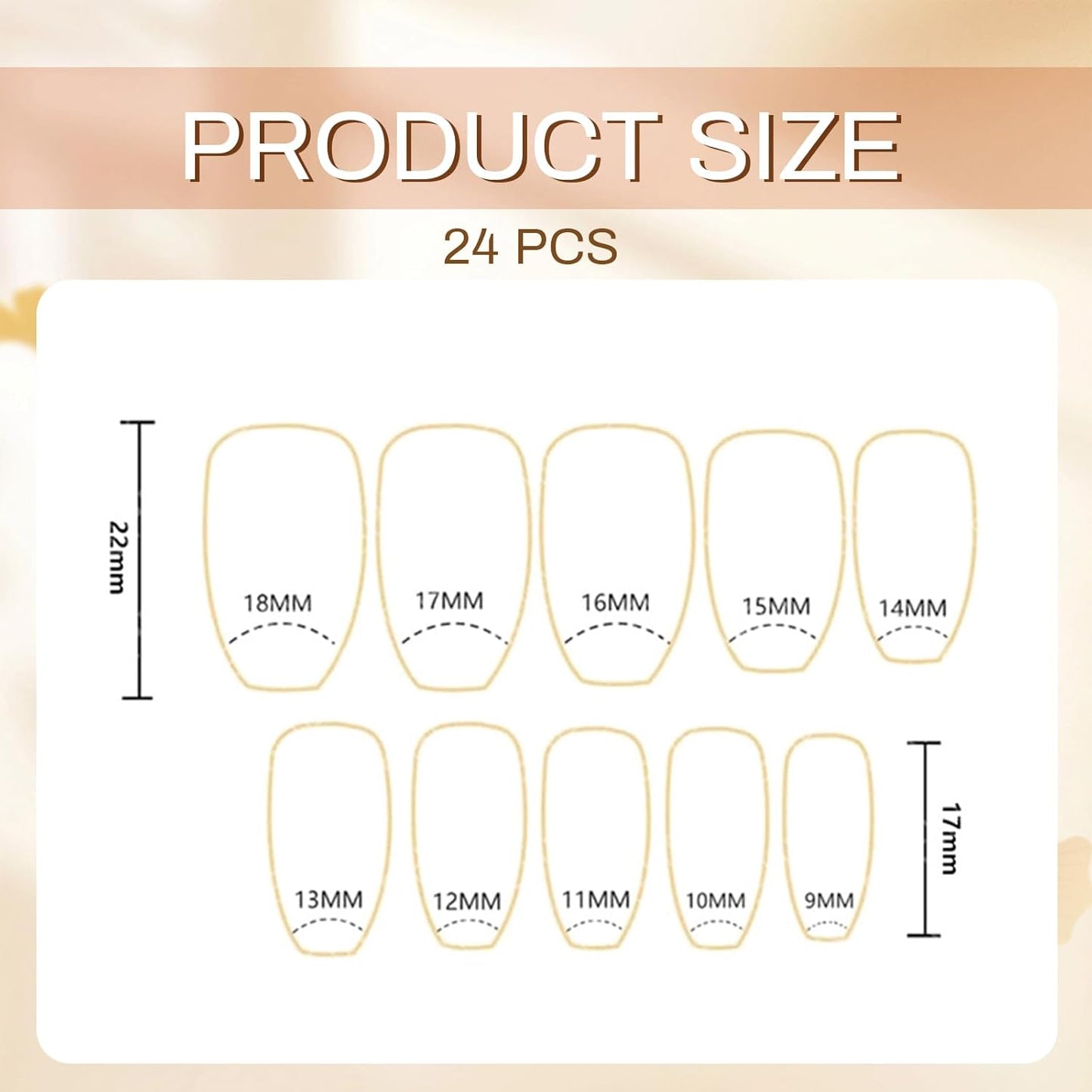 24 Stück Nude Pink Press on Nail, Kurze Quadratische False Nägel, Press-Ons Acryl Falschnägel Mit Gradient-Designs, Kurze Künstliche Glänzende Nägel