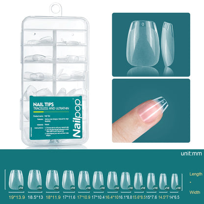 120Pcs/Box Gel X Nail Tips Medium Short Shape Almond/Square/Soft Gel Nail Tips False Nails Soak off Easy Nail Extensions
