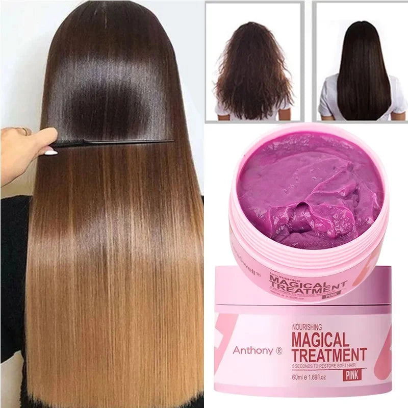 Pro Keratin Collagen Hair Mask Deeply Moisturize Hair Repair Dry Frizzy Damaged Magical Soften Straighten Smooth Shiny Hair Care