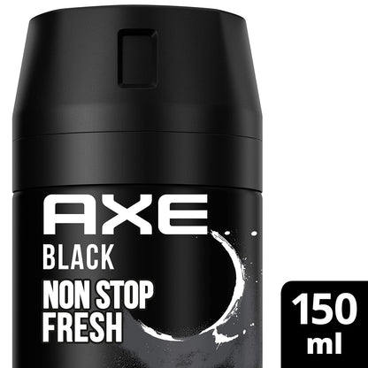 Axe Bodyspray Black Deo Ohne Aluminium Sorgt 48 Stunden Lang Für Effektiven Schutz Vor Körpergeruch 150 Ml