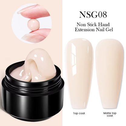 30Ml Glitter Pink Hard Jelly Nail Extension Gel Nail Polish Milky White Clear Color Soak off UV Construction Gel