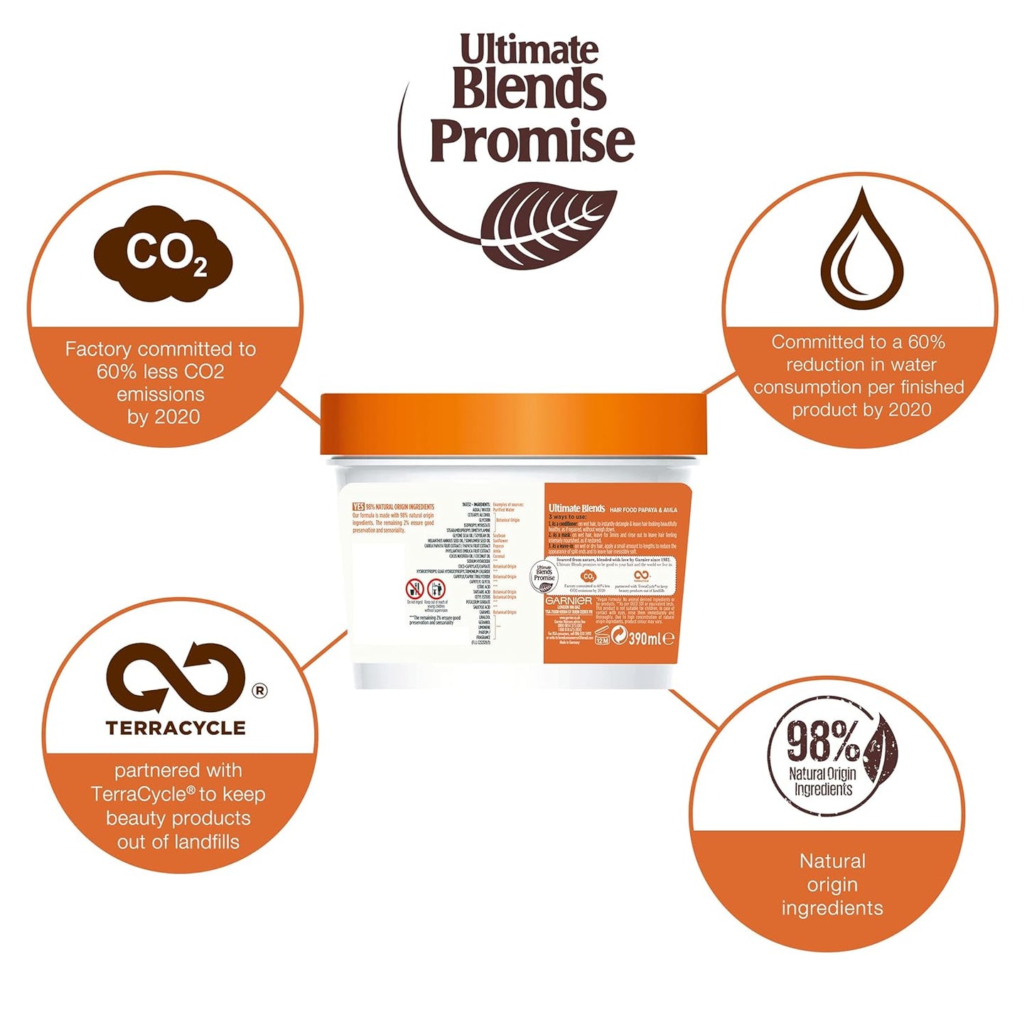 Garnier Ultimate Blends Haar, 390 Milliliter