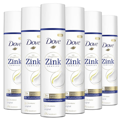 Dove Deo Spray Original Deo Ohne Aluminium Mit Pflegendem Zink-Komplex 100 Ml 1 Stück
