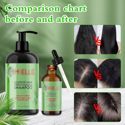 Rosmarin Shampoo Rosmarinöl Haare Rosmarin Shampoo Damen 335Ml Und 59Ml Rosmarin Oil Shampoo Haare Shampoo Damen Locken Veganes Rosmarin Shampoo Für Frauen Männer