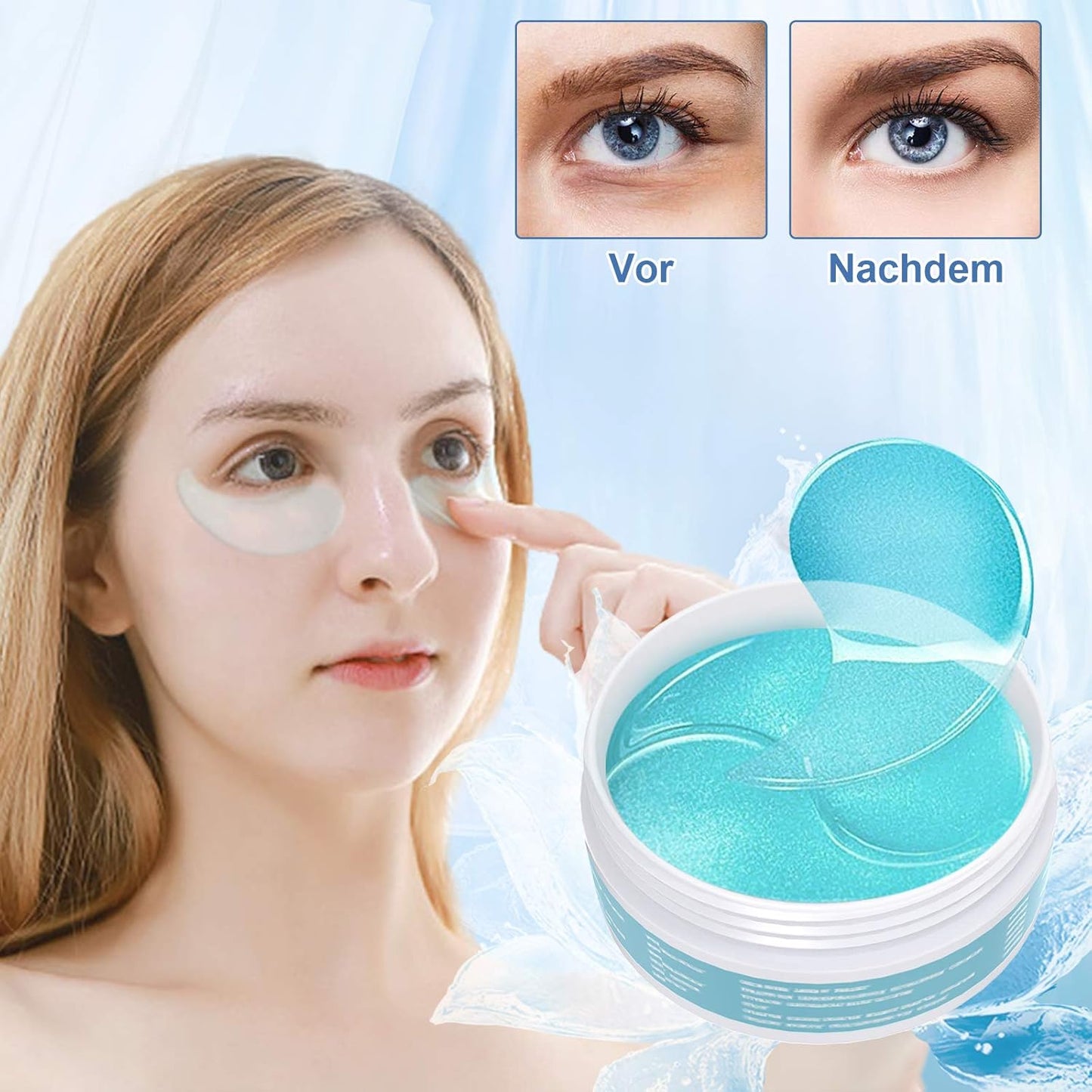 Lictin 30 Paar Collagen Augenpads Eye Pad Mask Gegen Augenringe anti Aging Augenpflege Eye Mask Feuchtigkeit Spendende anti Falten Eye Pad