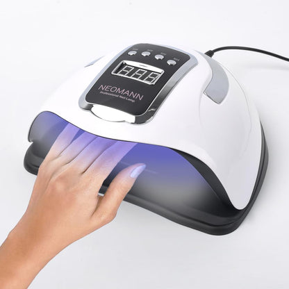 NEOMANN UV Lampe Für Gelnägel - 280 Watt & 66 Lampen, Professionelle LED Lampe Nägel,Schneller Nageltrockner, 4 Timer Einstellungen - LED Nagellampe, Nagellack UV Lampe