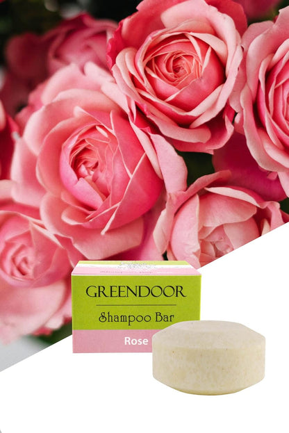 GREENDOOR Bio Shampoo Bar SPARSET HARMONY Honig & Rose 2 X 75G, Festes Haarshampoo Natürlich Ohne Sulfate, Naturkosmetik Mit Aloe Vera, Natur Haar-Pflege Haare