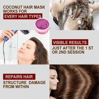 Pro Keratin Collagen Hair Mask Deeply Moisturize Hair Repair Dry Frizzy Damaged Magical Soften Straighten Smooth Shiny Hair Care