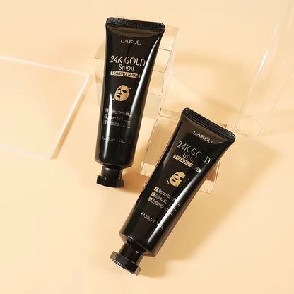 24K Gold Snail Active Collagen Facial Peeling Mask Face Skin Care Blackhead Nourish Facial Peel off Mask Skin Care