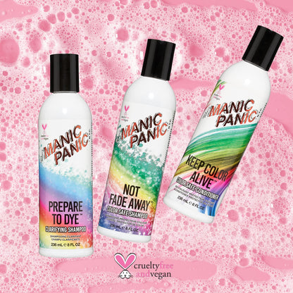 Manic Panic – Prepare to Dye Klärendes Shampoo, Vegan, Tierversuchsfrei, Vorwäsche Vor Dem Färben, Bereitet Das Haar Auf Die Farbe Vor, 236 Ml