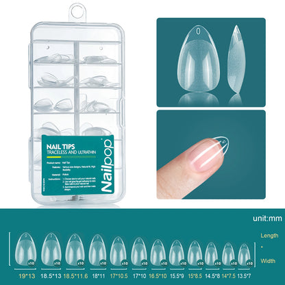 120Pcs/Box Gel X Nail Tips Medium Short Shape Almond/Square/Soft Gel Nail Tips False Nails Soak off Easy Nail Extensions