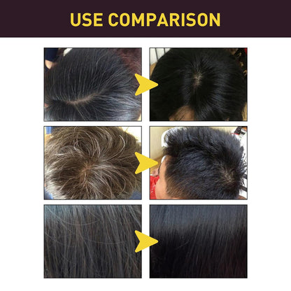 Haarfärbeshampoo, 500Ml Shampoo Für Gefärbtes Haar, Glättendes Shampoo, Hair Dye Shampoo 3-In-1, Reinigendes & Reparierendes Shampoo, Braun, Magic Hair Shampoo