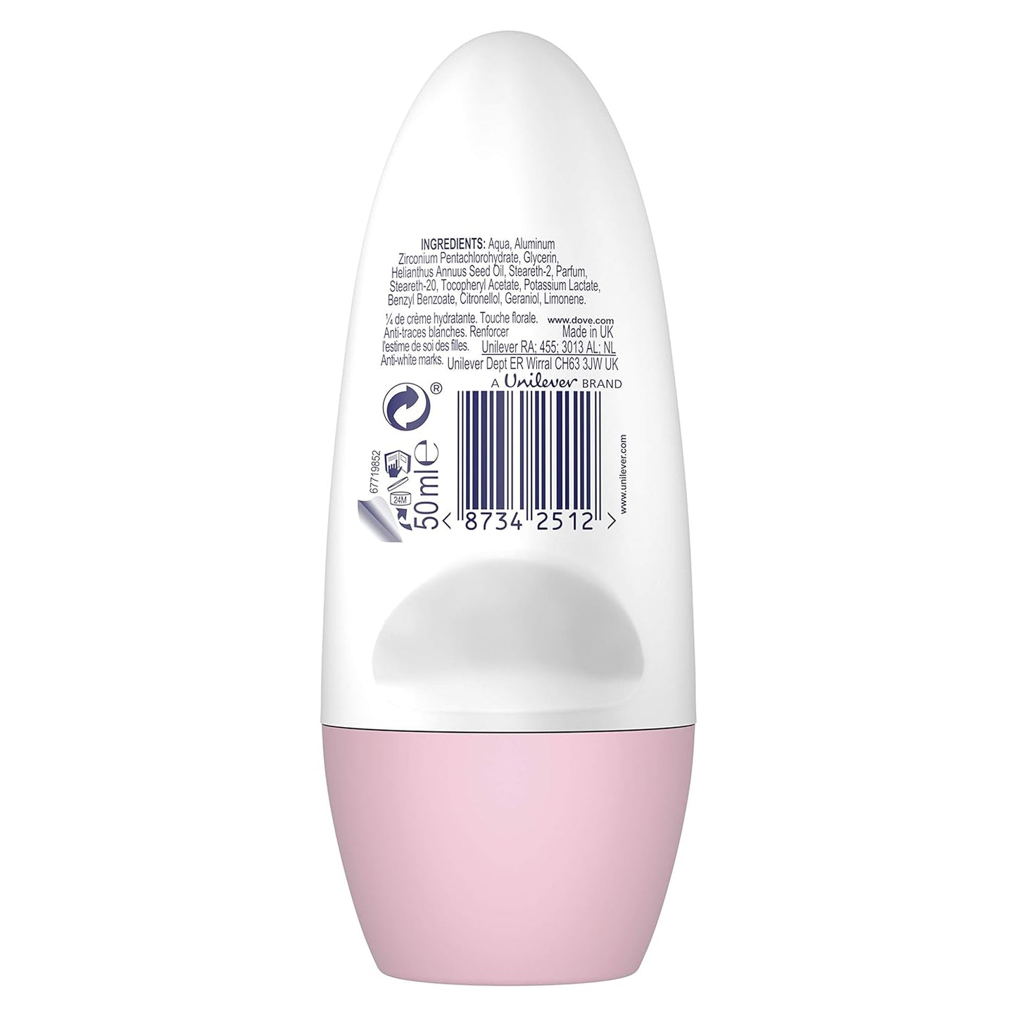 Dove Invisible Care Anti-Transpirant Deo Roll-On, 6Er Pack (6 X 50 Ml)