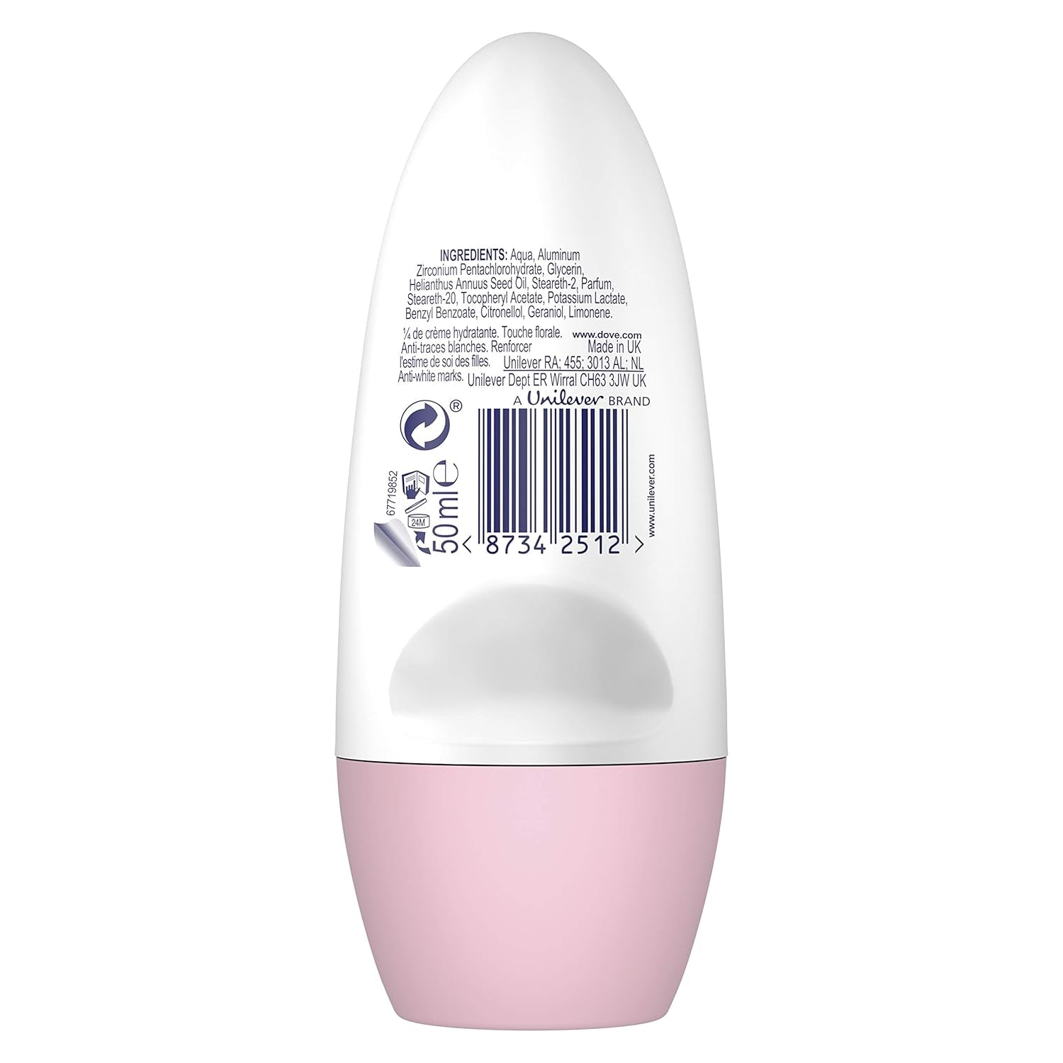 Dove Invisible Care Anti-Transpirant Deo Roll-On, 6Er Pack (6 X 50 Ml)