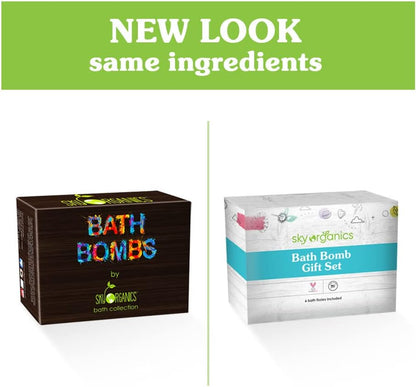 Bath Bomb Gift Set for Body to Soak, Nourish & Relax, 6 Ct.