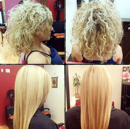 Gold Label Professional Brazilian Keratin Blowout Hair Treatment Super Enhanced Formula Specifically Designed for Coarse, Curly, Black, African, Dominican, and Brazilian Hair Types 240Ml