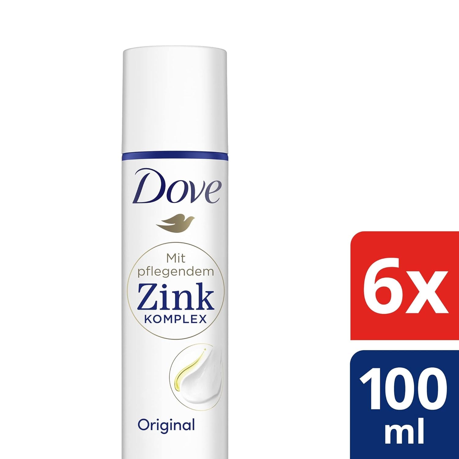 Dove Deo Spray Original Deo Ohne Aluminium Mit Pflegendem Zink-Komplex 100 Ml 1 Stück