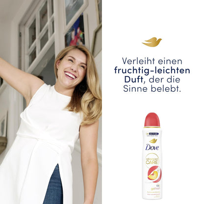 Dove Advanced Care anti Transpirant Deo-Spray Go Fresh Pfirsich- Und Weißer Blütenduft Mit Skin Hydration Technology 150 Ml