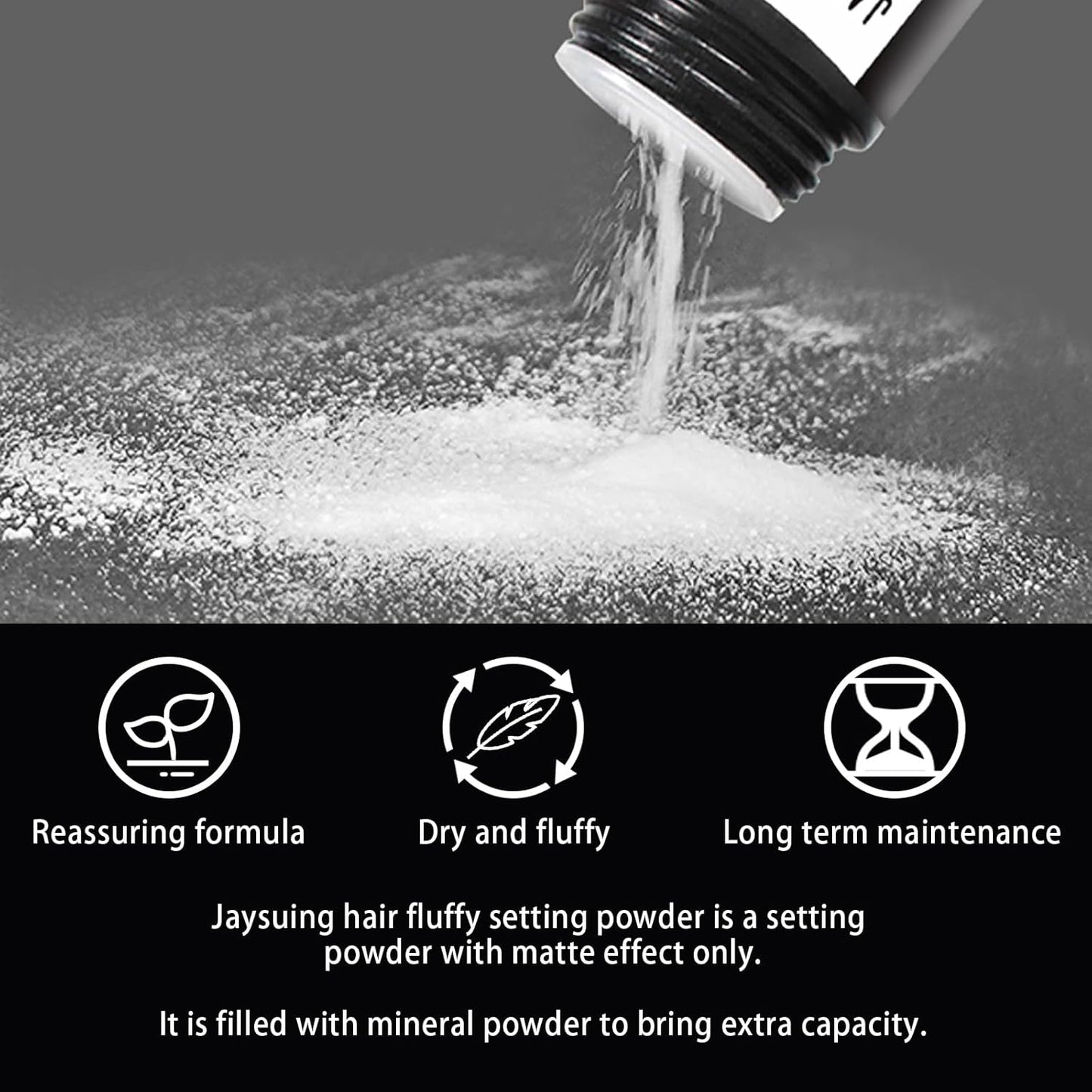 Hair Powder, Hair Fluffy Powder, Hair Volumising Powder, Hair Styling Powder, Volume Fluffy Hair Powder, Mattifying Hair Powder, Keep Hair Soft and Fluffy All Day Long(8G)