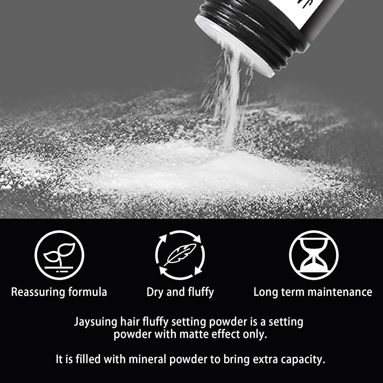 Hair Powder, Hair Fluffy Powder, Hair Volumising Powder, Hair Styling Powder, Volume Fluffy Hair Powder, Mattifying Hair Powder, Keep Hair Soft and Fluffy All Day Long(8G)