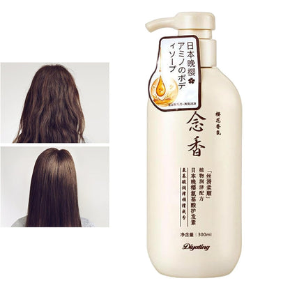 Japanisches Shampoo Und Spülung | Sakura Japanisches Shampoo Gegen Haarausfall - 300 Ml Nährendes Kopfhaut- -Shampoo, Feuchtigkeitsspendendes Reparatur- -Haarwuchs-Shampoo Für Tief Genährtes