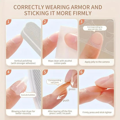 24 Stück Nude Pink Press on Nail, Kurze Quadratische False Nägel, Press-Ons Acryl Falschnägel Mit Gradient-Designs, Kurze Künstliche Glänzende Nägel
