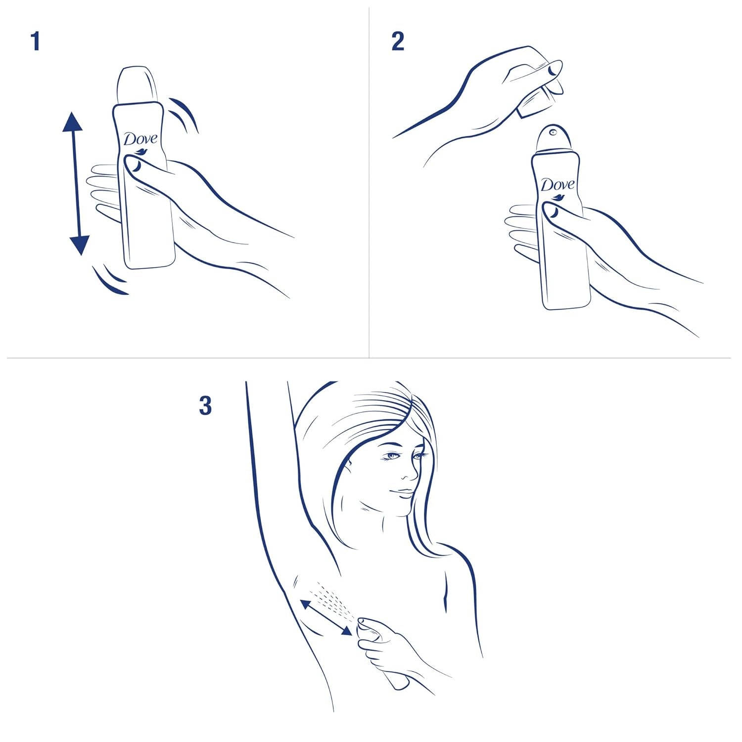 Dove Deo Spray Original Deo Ohne Aluminium Mit Pflegendem Zink-Komplex 100 Ml 1 Stück