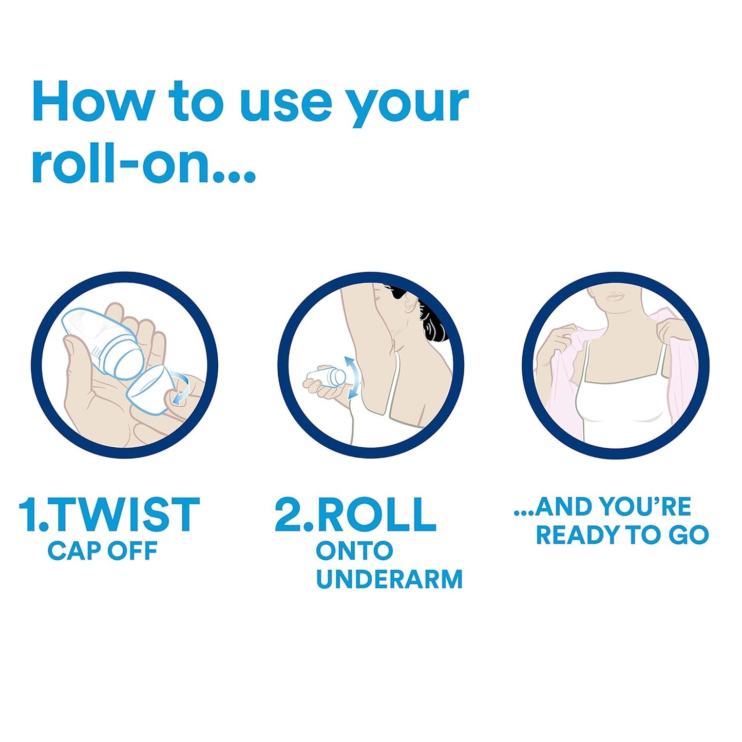 Dove Invisible Care Anti-Transpirant Deo Roll-On, 6Er Pack (6 X 50 Ml)