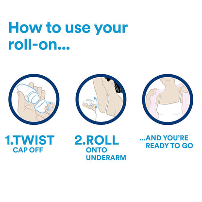 Dove Invisible Care Anti-Transpirant Deo Roll-On, 6Er Pack (6 X 50 Ml)