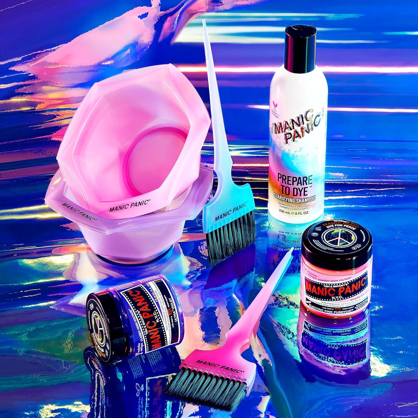 Manic Panic – Prepare to Dye Klärendes Shampoo, Vegan, Tierversuchsfrei, Vorwäsche Vor Dem Färben, Bereitet Das Haar Auf Die Farbe Vor, 236 Ml